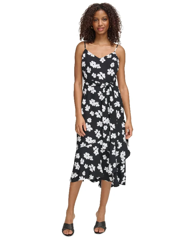 New Arrival Women's Floral-Print Midi Tank Dress