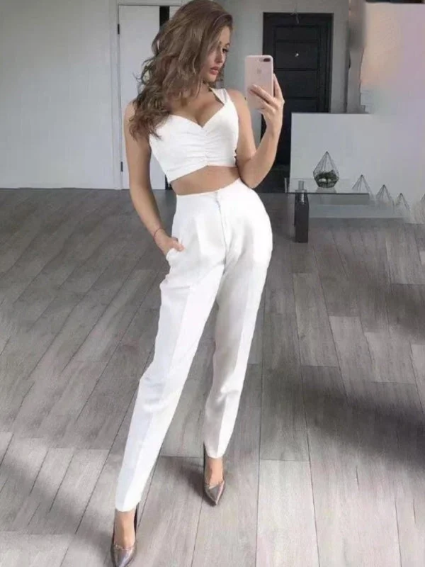 Savings Galore Women's Solid Color Elegant Three-piece Suit